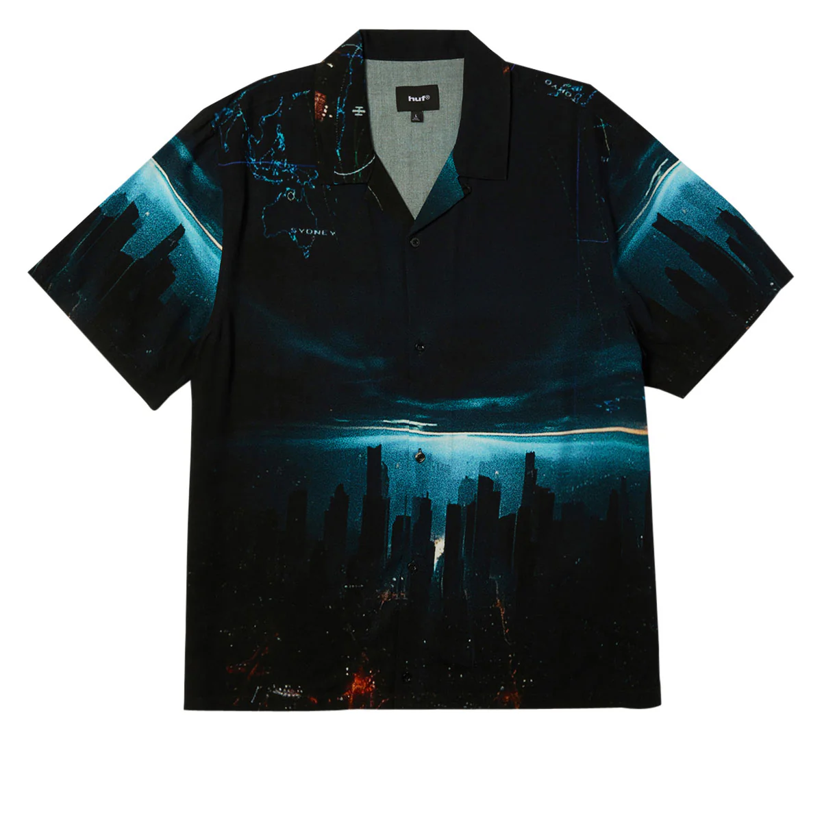 HUF Ground Control Resort Shirt - Black - Image 2