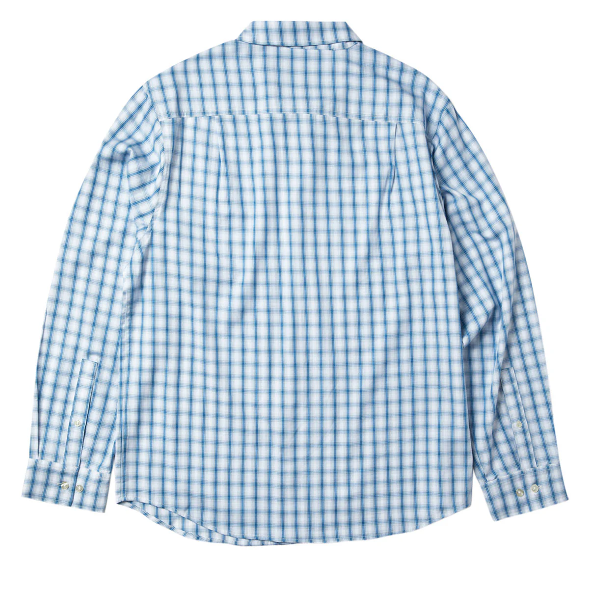 HUF H Star Long Sleeve Plaid Shirt - Light Blue - Image 2