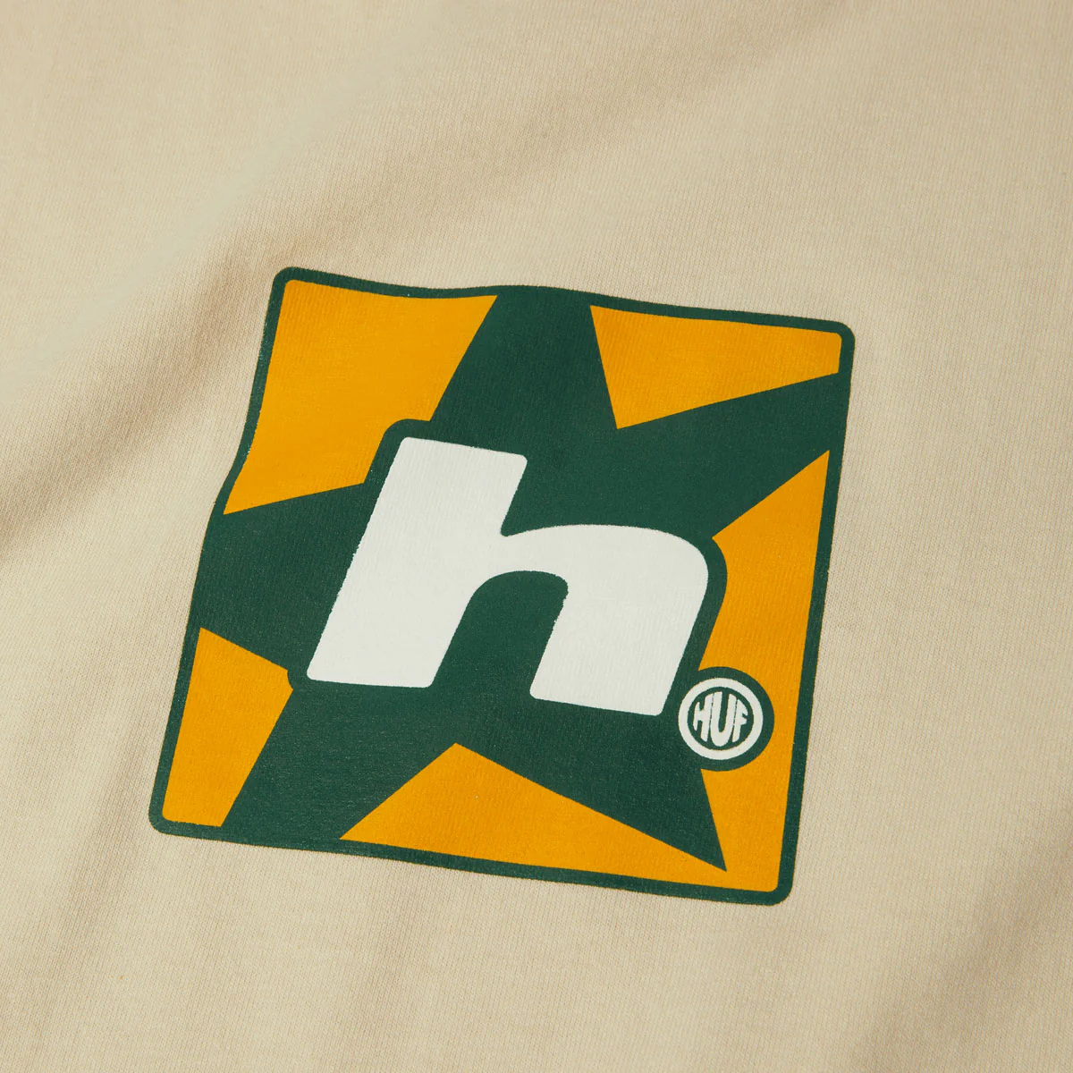 HUF H Star Multi Long Sleeve T-Shirt - Bleach - Image 2