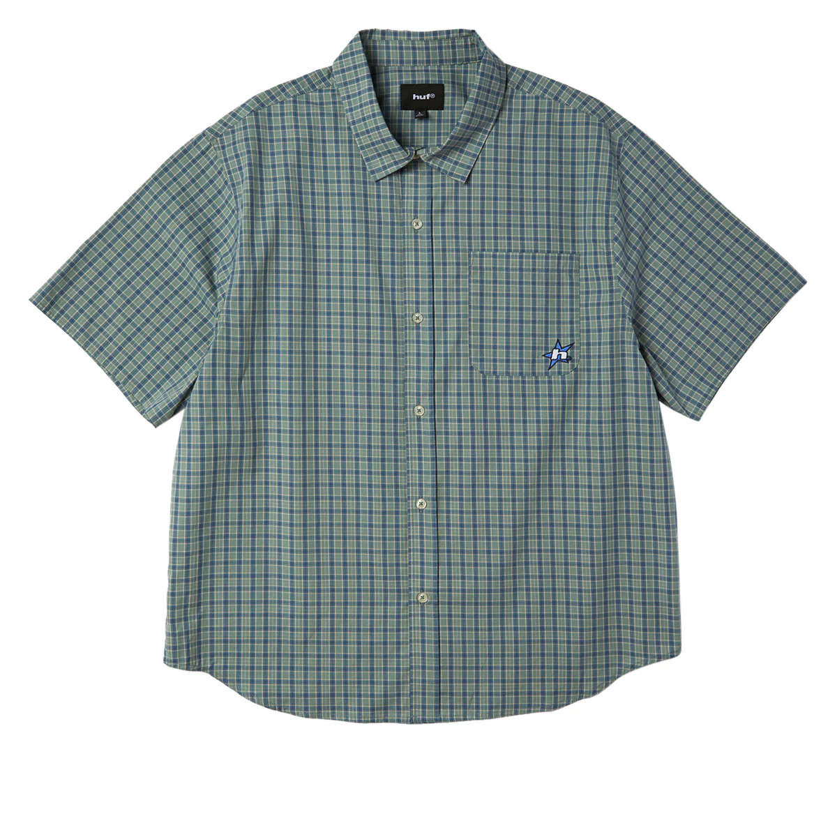 HUF H Star Plaid Shirt - Marine - Image 2
