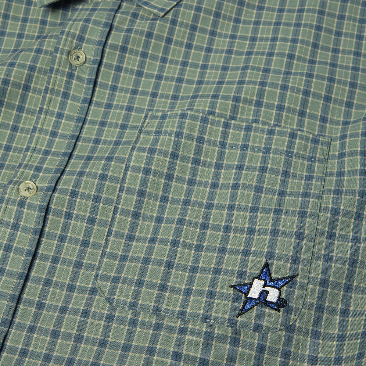 HUF H Star Plaid Shirt - Marine - Image 4