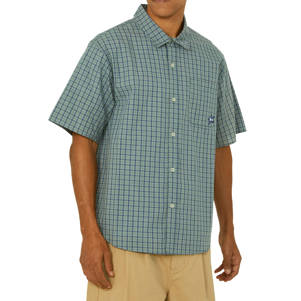HUF H Star Plaid Shirt - Marine - Image 5