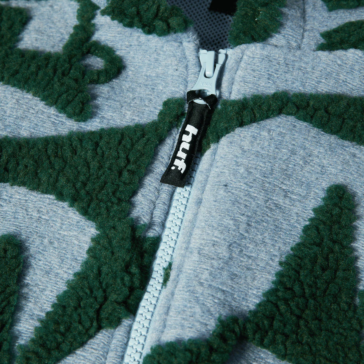 HUF H Star Repeat High Pile Jacket - Ice Blue - Image 3