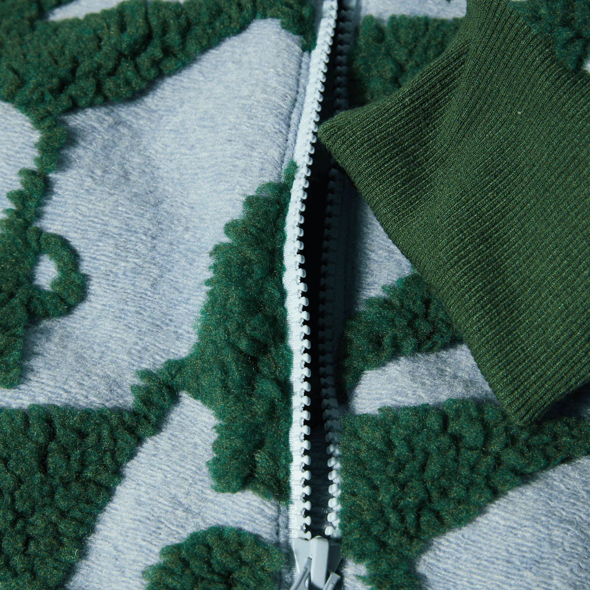 HUF H Star Repeat High Pile Jacket - Ice Blue - Image 5