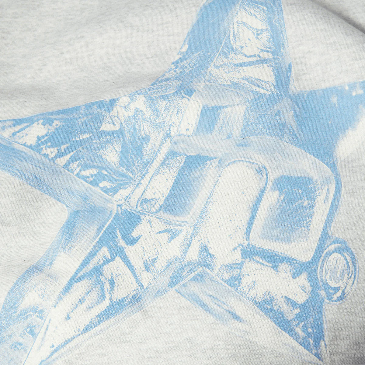 HUF Ice Star Hoodie - Heather Grey - Image 3
