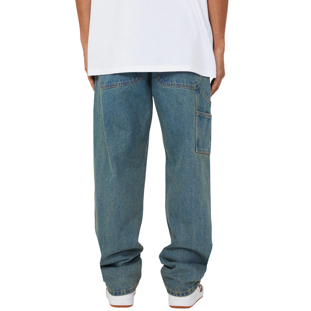 HUF Kinda Loose Double Knees Jeans - Dirty Wash - Image 2