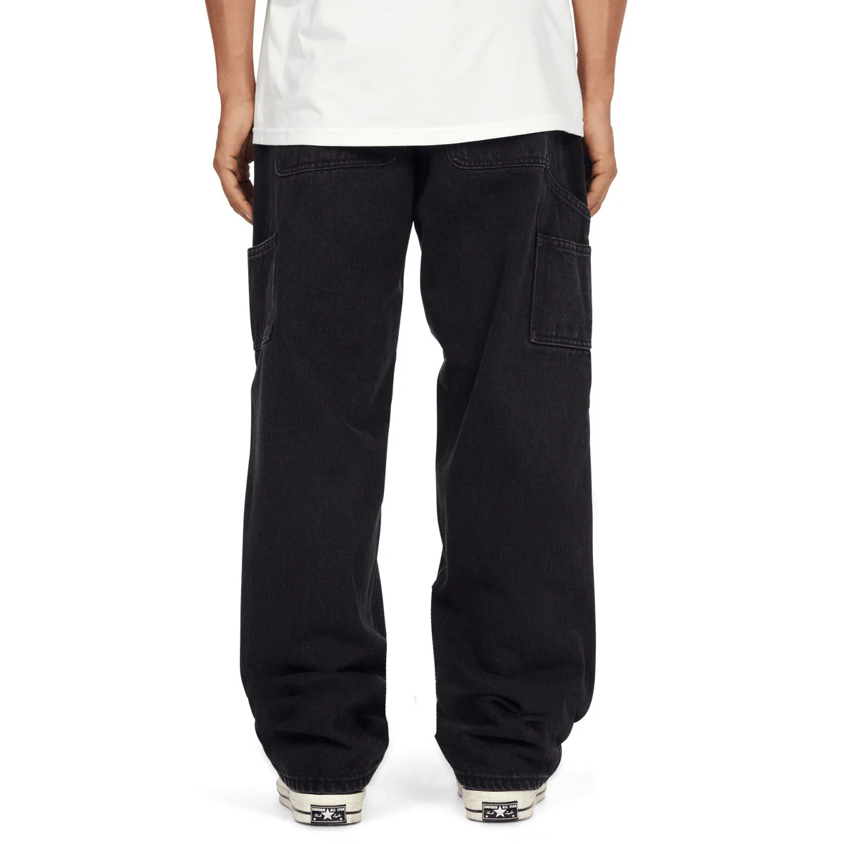 HUF Kinda Loose Double Knees Jeans - Faded Black - Image 2