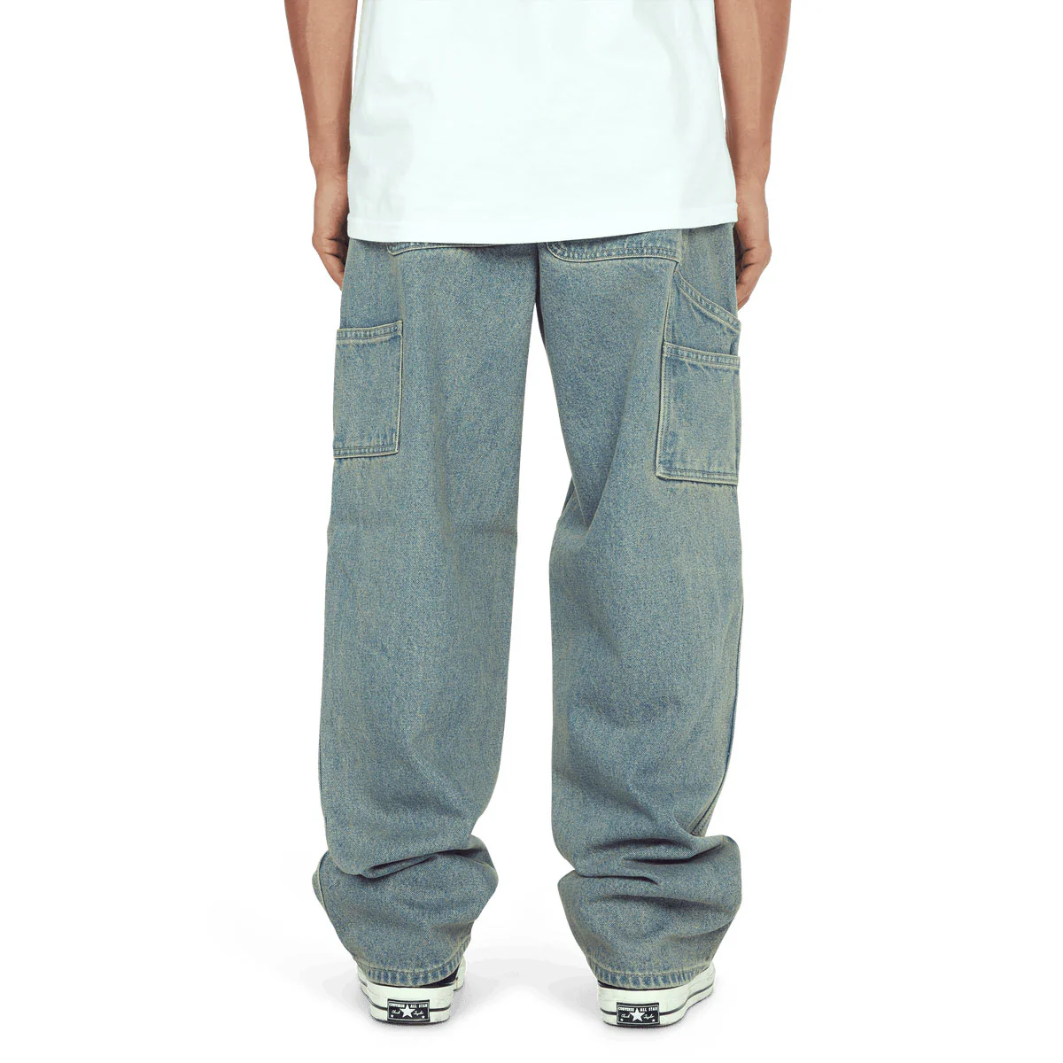 HUF Kinda Loose Double Knees Jeans - Indigo Earth - Image 2