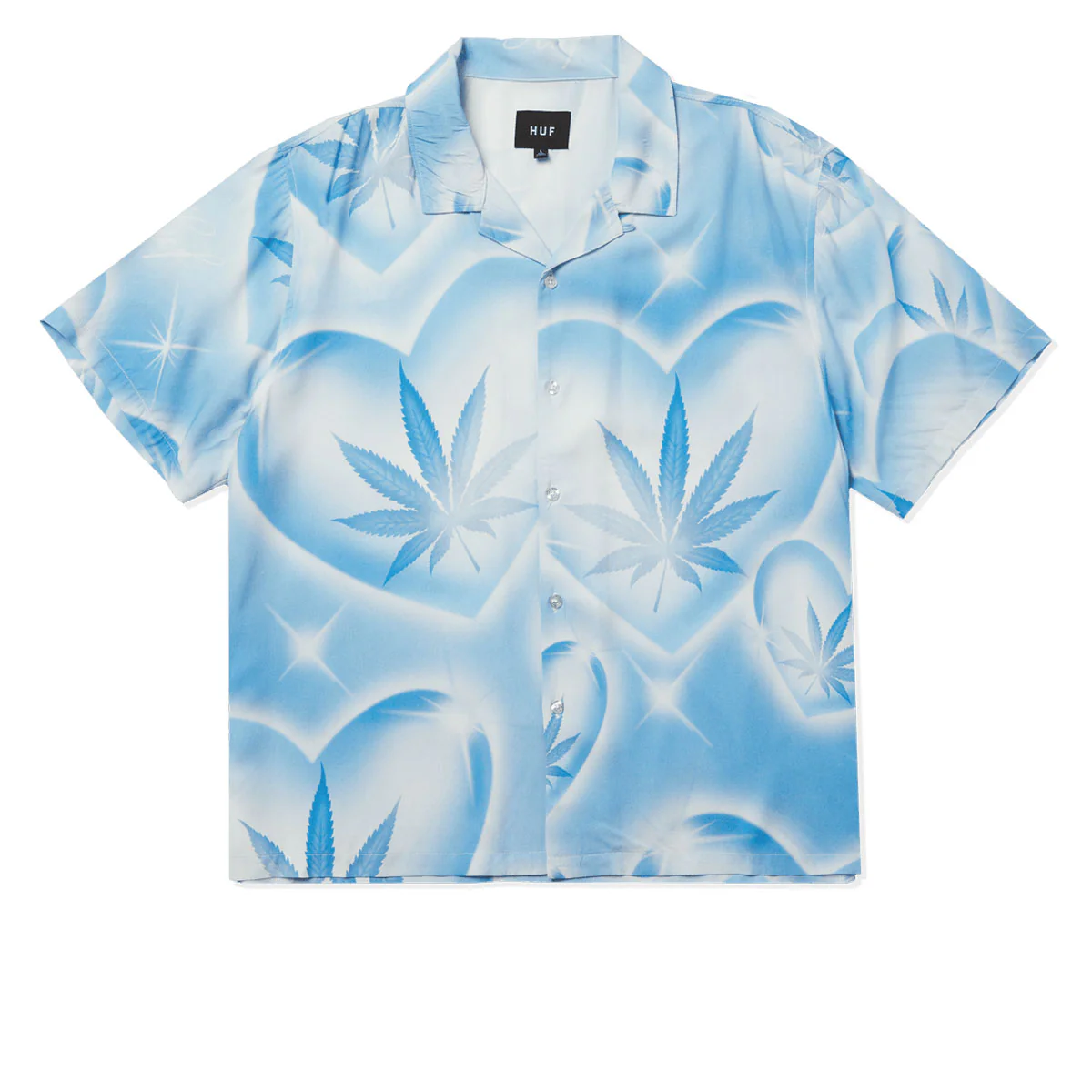 HUF Love In The Air Resort Shirt - Pool Blue - Image 2