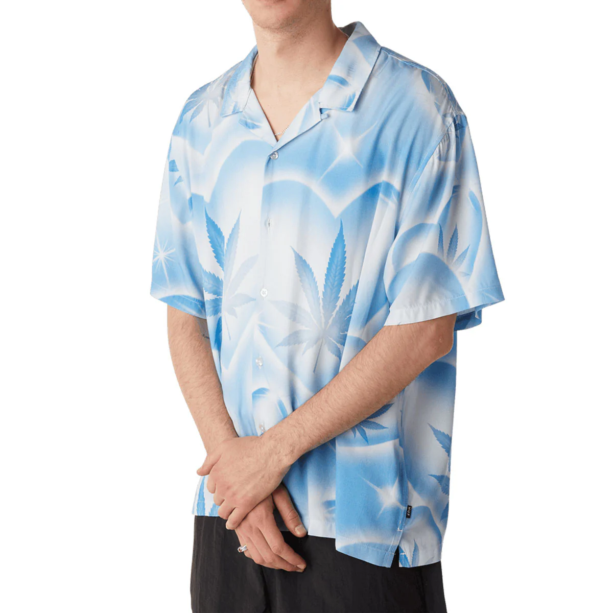 HUF Love In The Air Resort Shirt - Pool Blue - Image 5