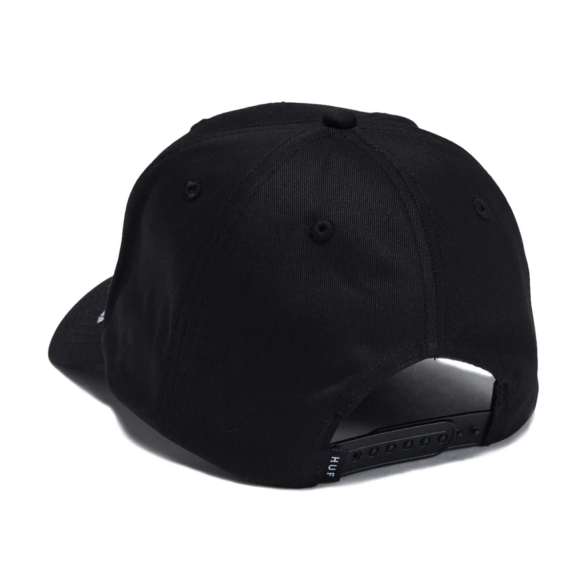 HUF Noble 6 Panel Snapback Hat - Black - Image 2