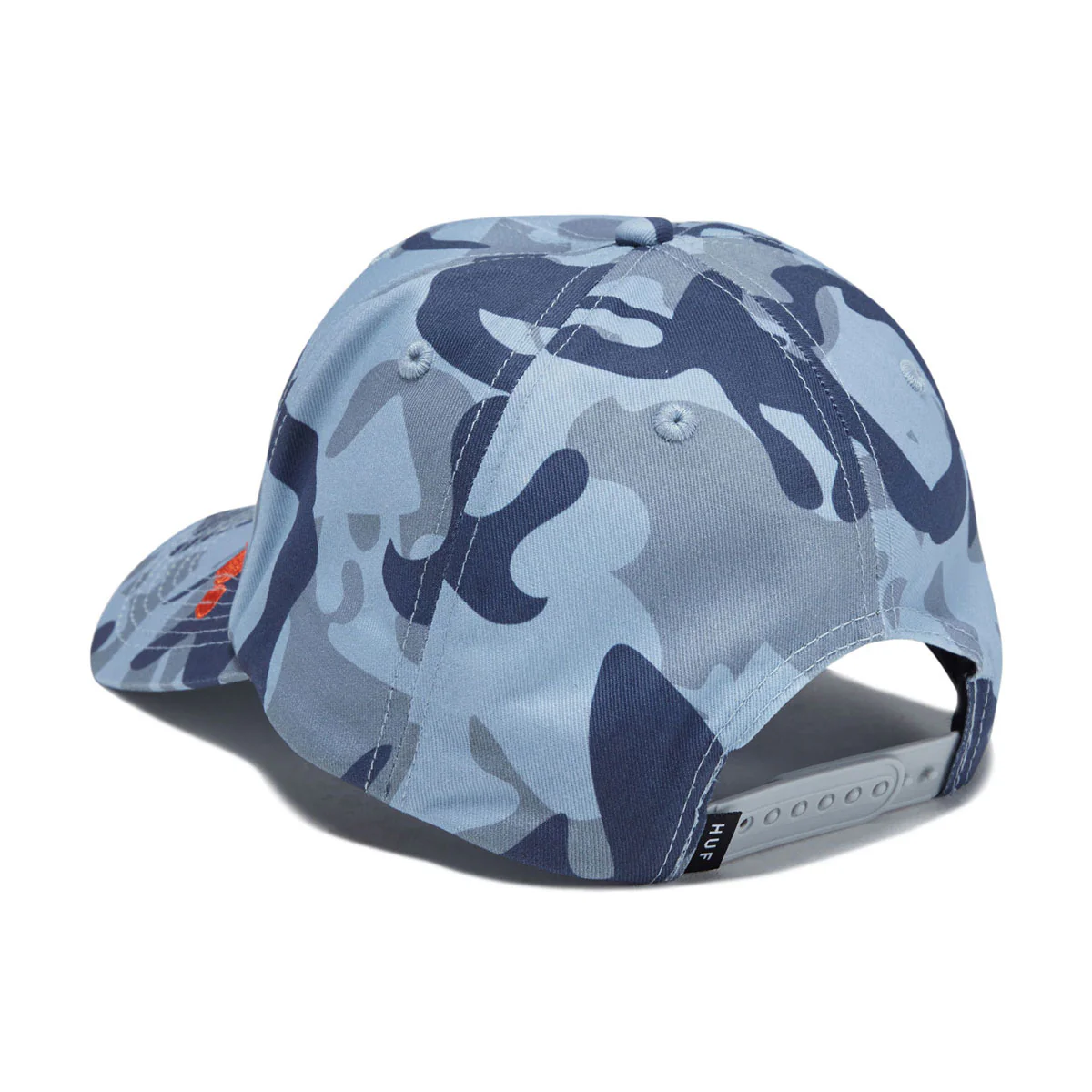 HUF Noble Camo 6 Panel Snapback Hat - Ice Blue - Image 2
