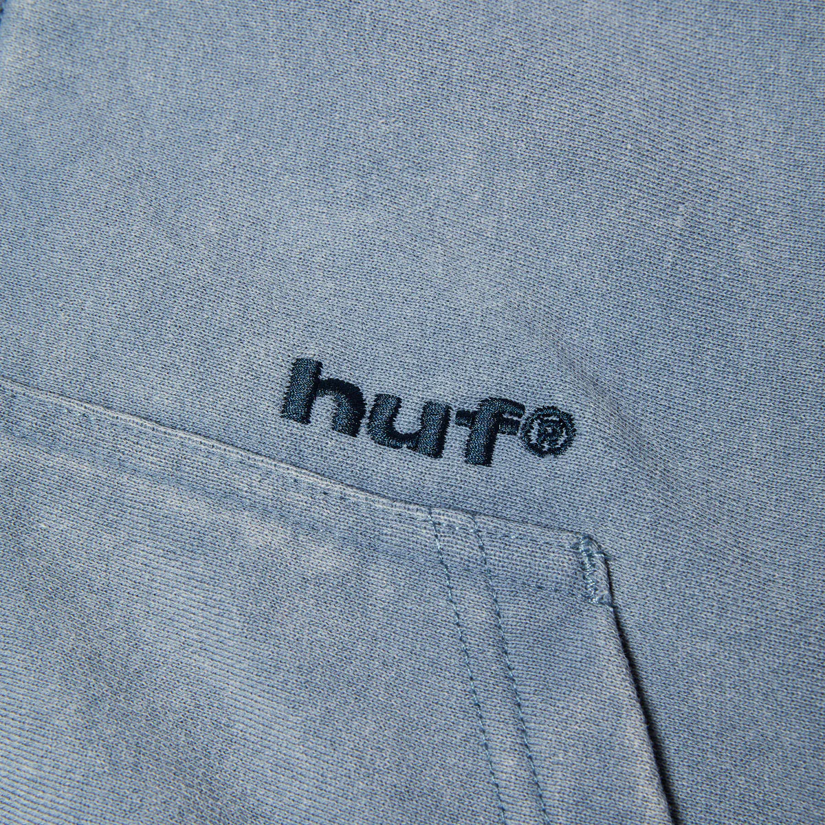 HUF Pacific Wash Full Zip Hoodie - Blue - Image 4