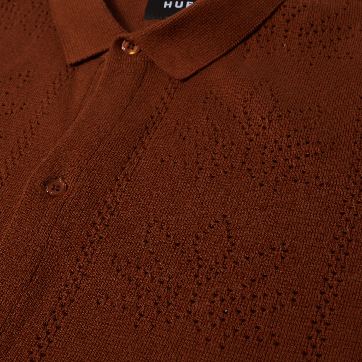HUF Plantlife Perforated Knit Shirt - Sierra - Image 4