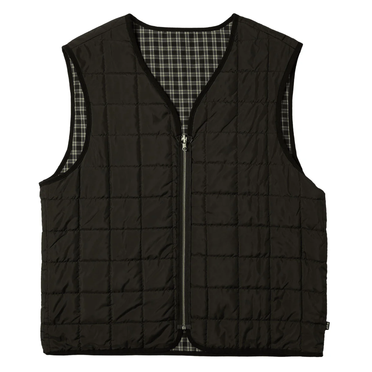 HUF Poynter Reversible Vest - Black - Image 2