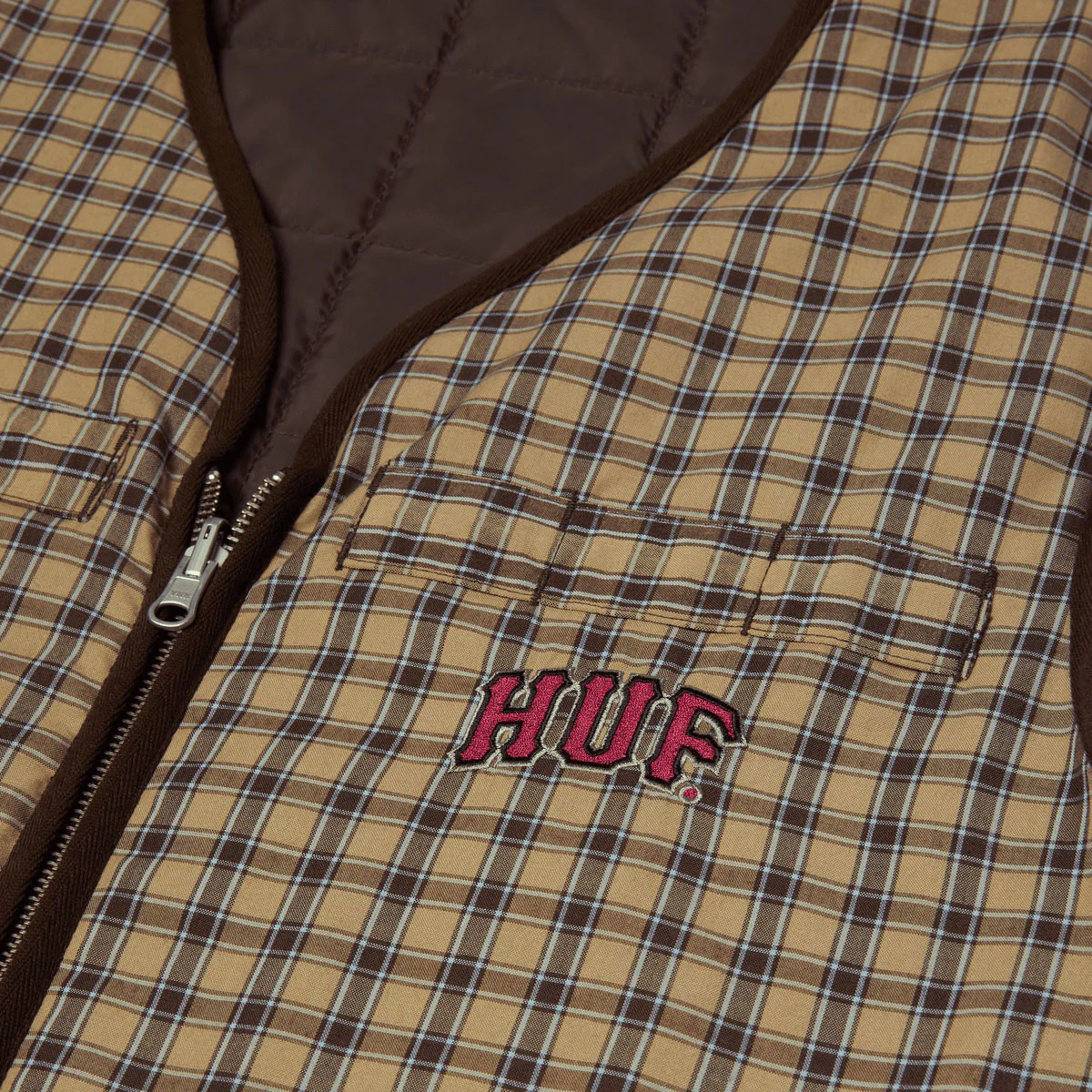 HUF Poynter Reversible Vest - Clay - Image 4