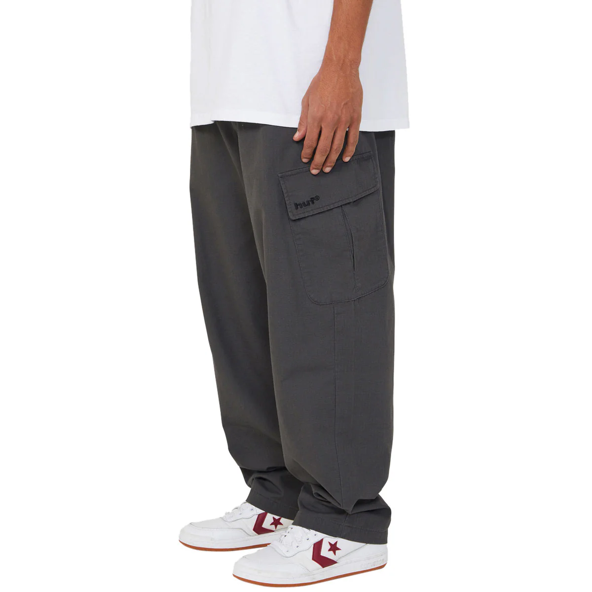 HUF Pretty Baggy Cargos Pants - Black - Image 2