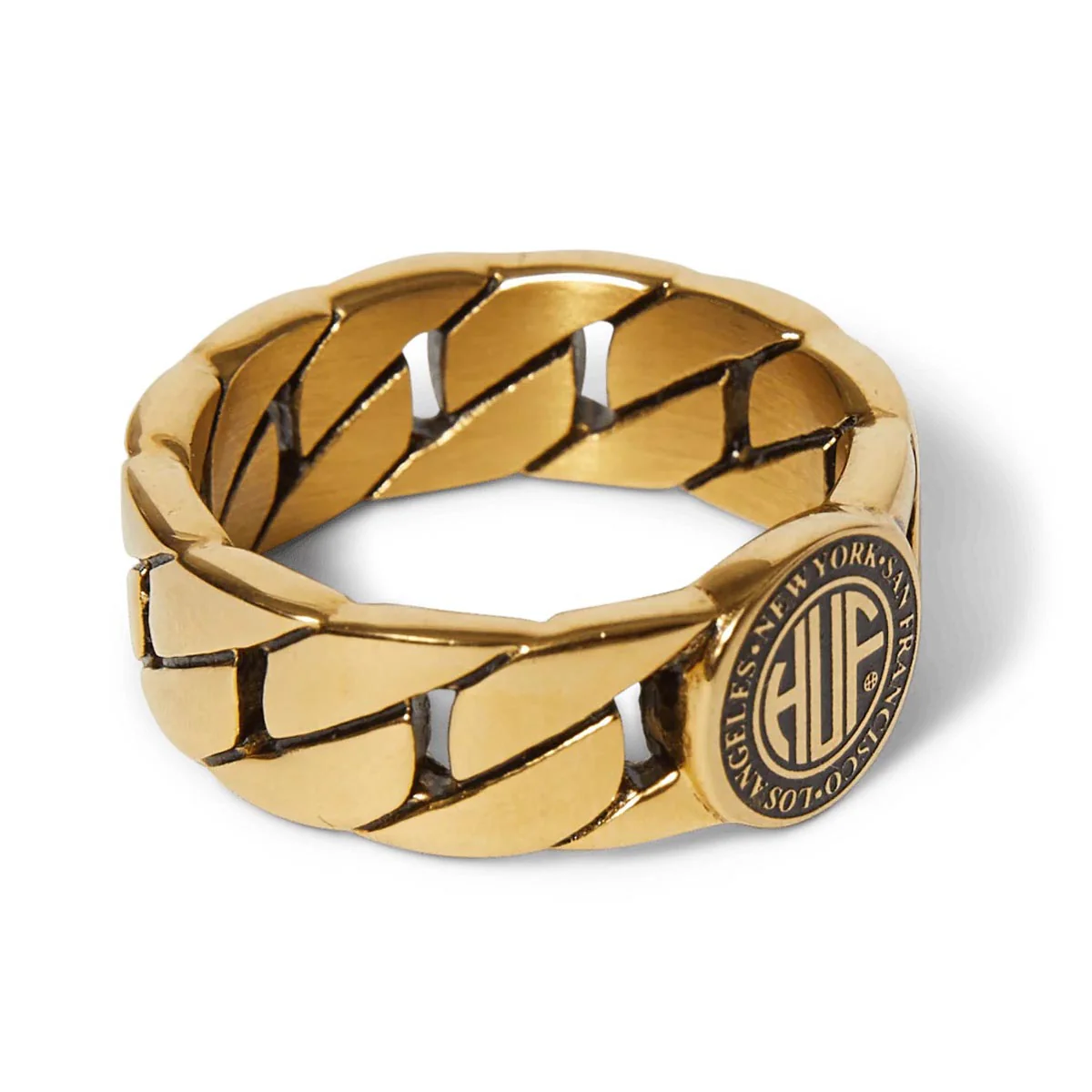 HUF Regional Cuban Link Ring - Gold - Image 2