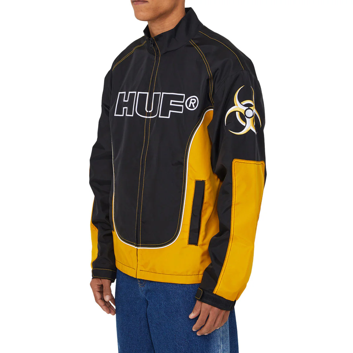 HUF Sector Jacket - Black/Yellow - Image 3