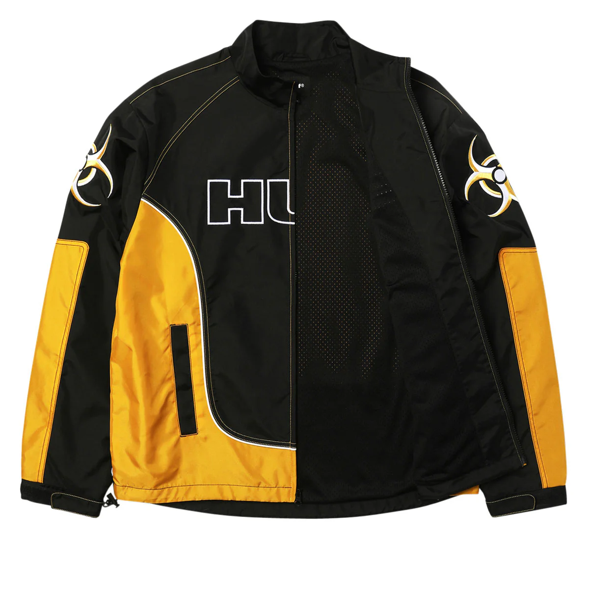 HUF Sector Jacket - Black/Yellow - Image 4
