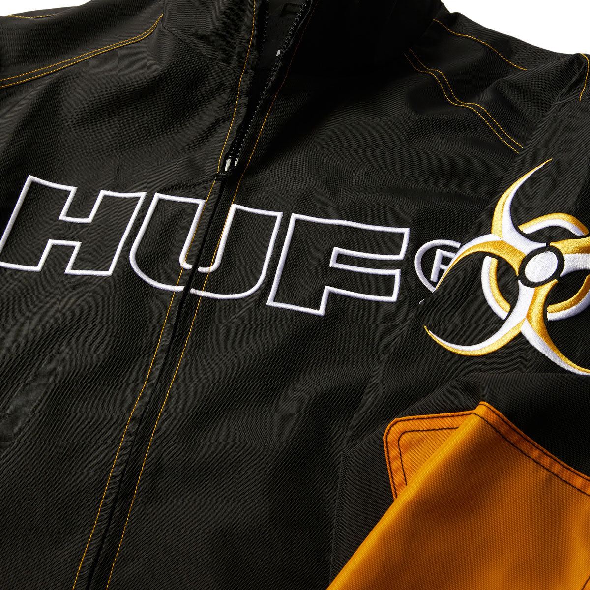 HUF Sector Jacket - Black/Yellow - Image 6