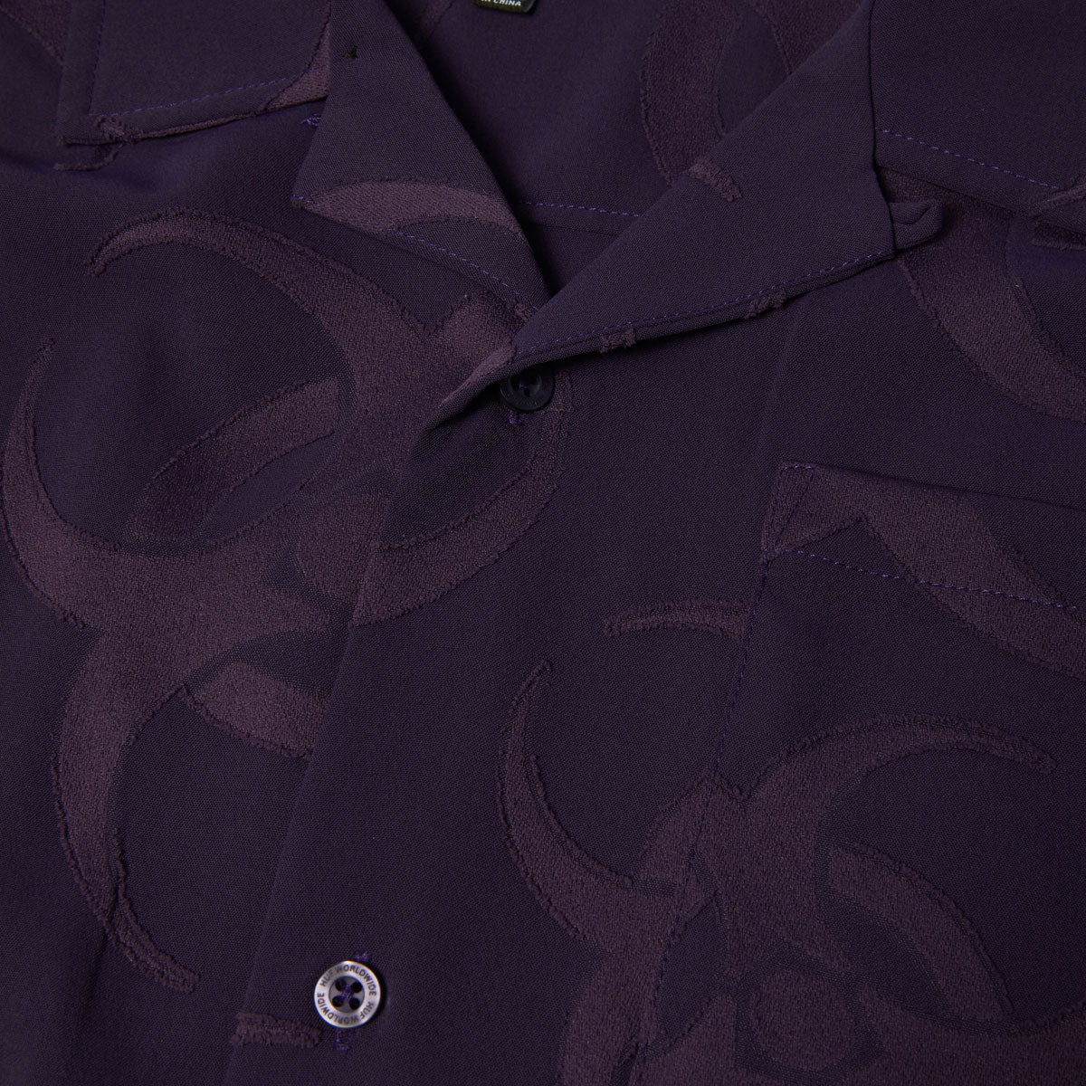 HUF Sector Jacquard Shirt - Dark Berry - Image 4