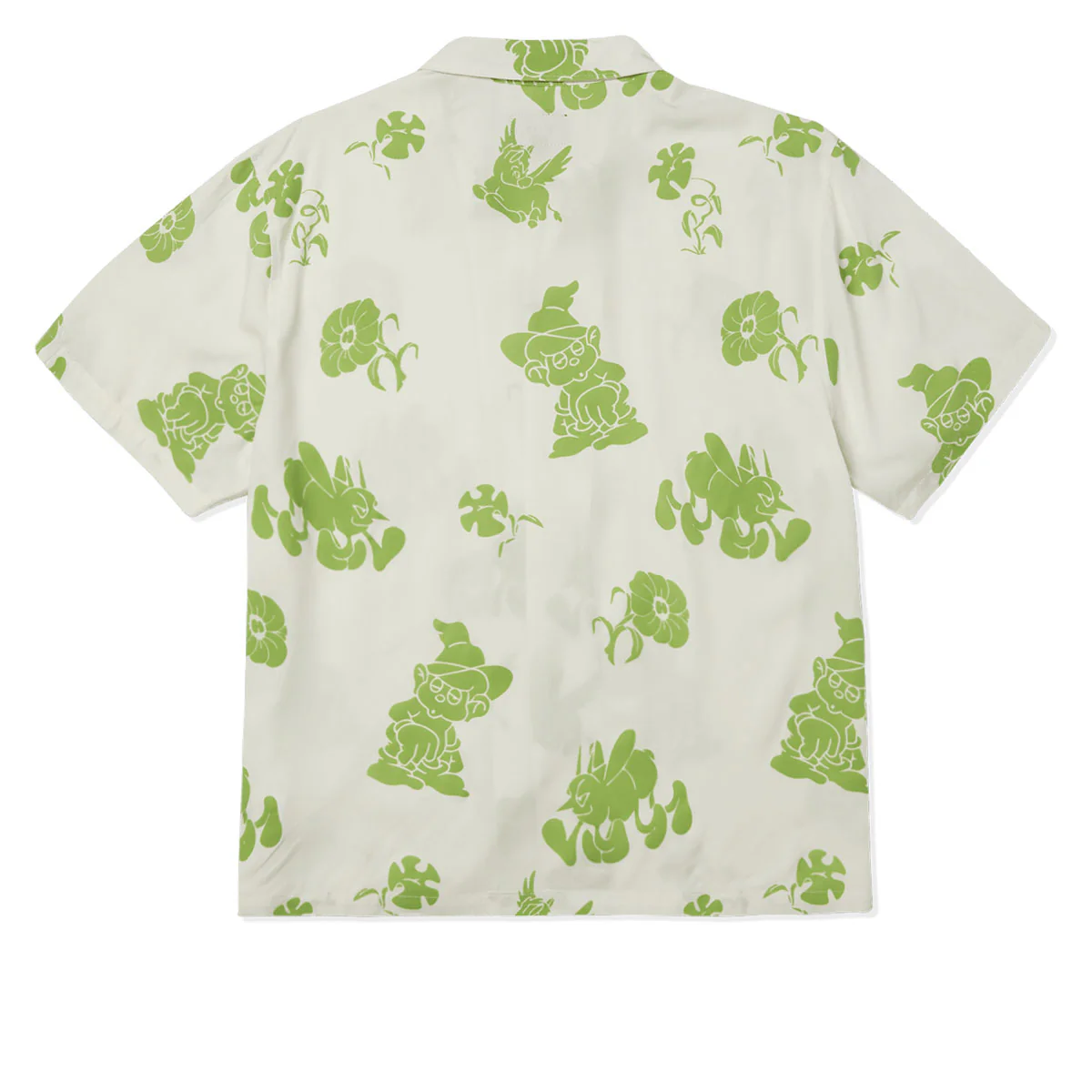 HUF Trip Flocked Resort Shirt - White - Image 3