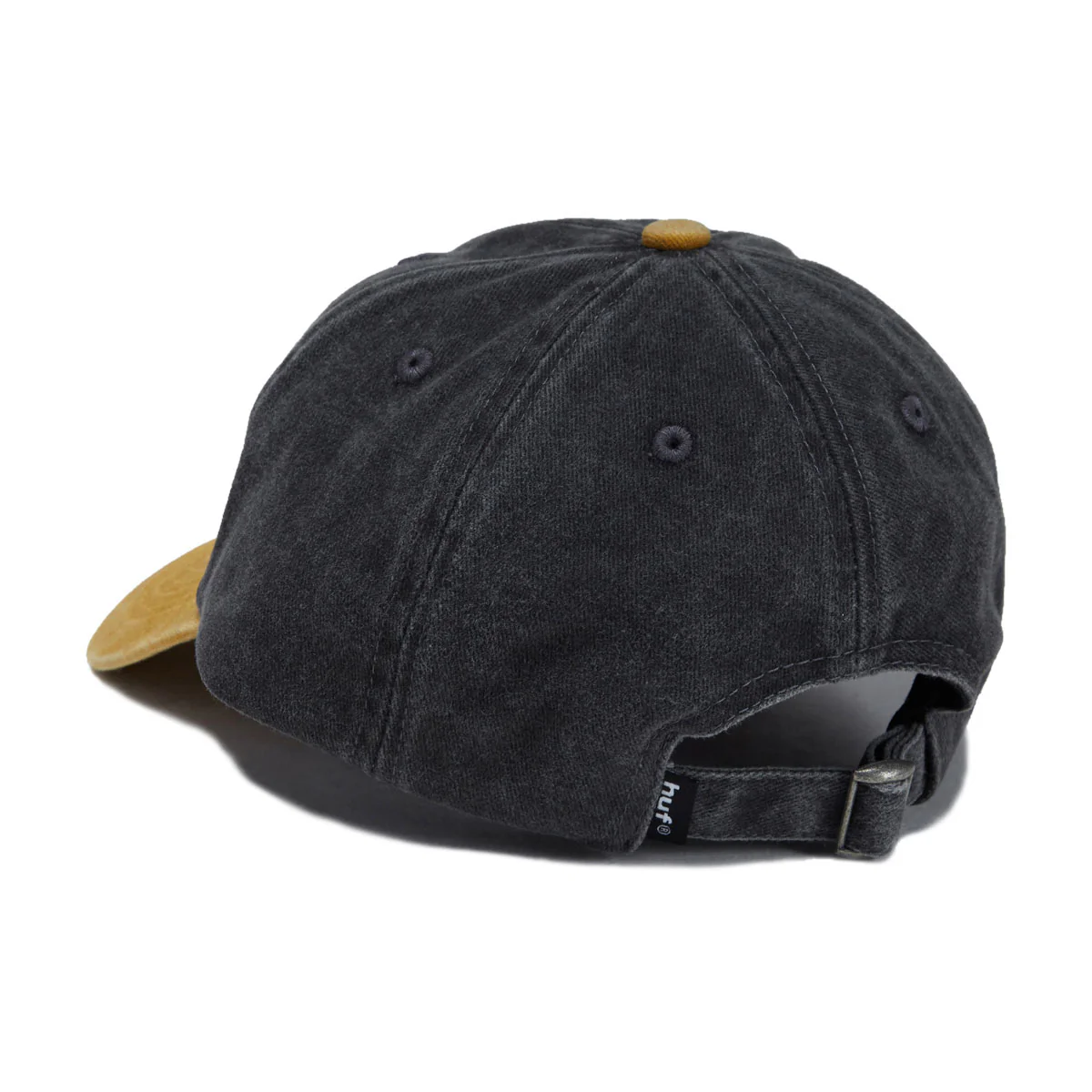 HUF Two Tone 89 Washed 6 Panel Hat - Black - Image 2