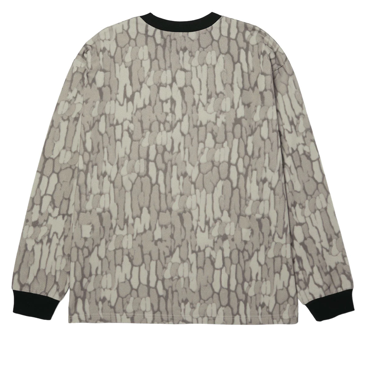 HUF Warped Camo Long Sleeve Knit Shirt - Muted Camo - Image 2