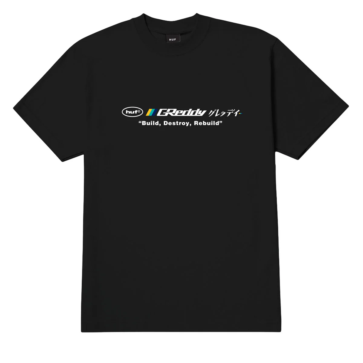 HUF x GReddy Motors T-Shirt - Black - Image 2