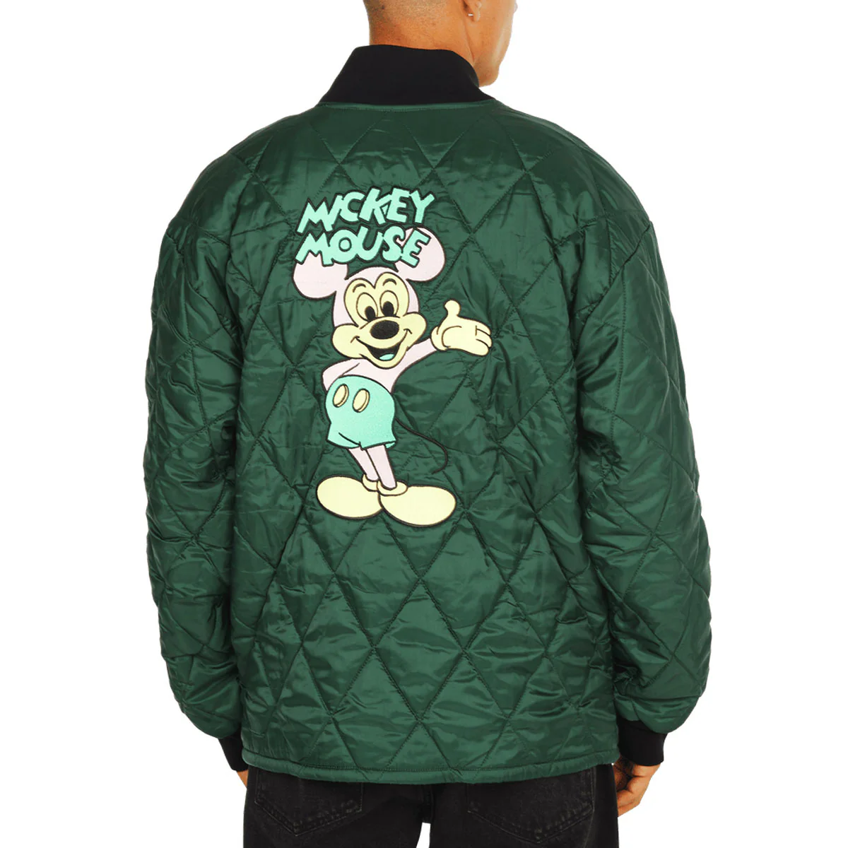 HUF x Mickey Mouse Quilted Work Jacket - Forest Green - Image 6