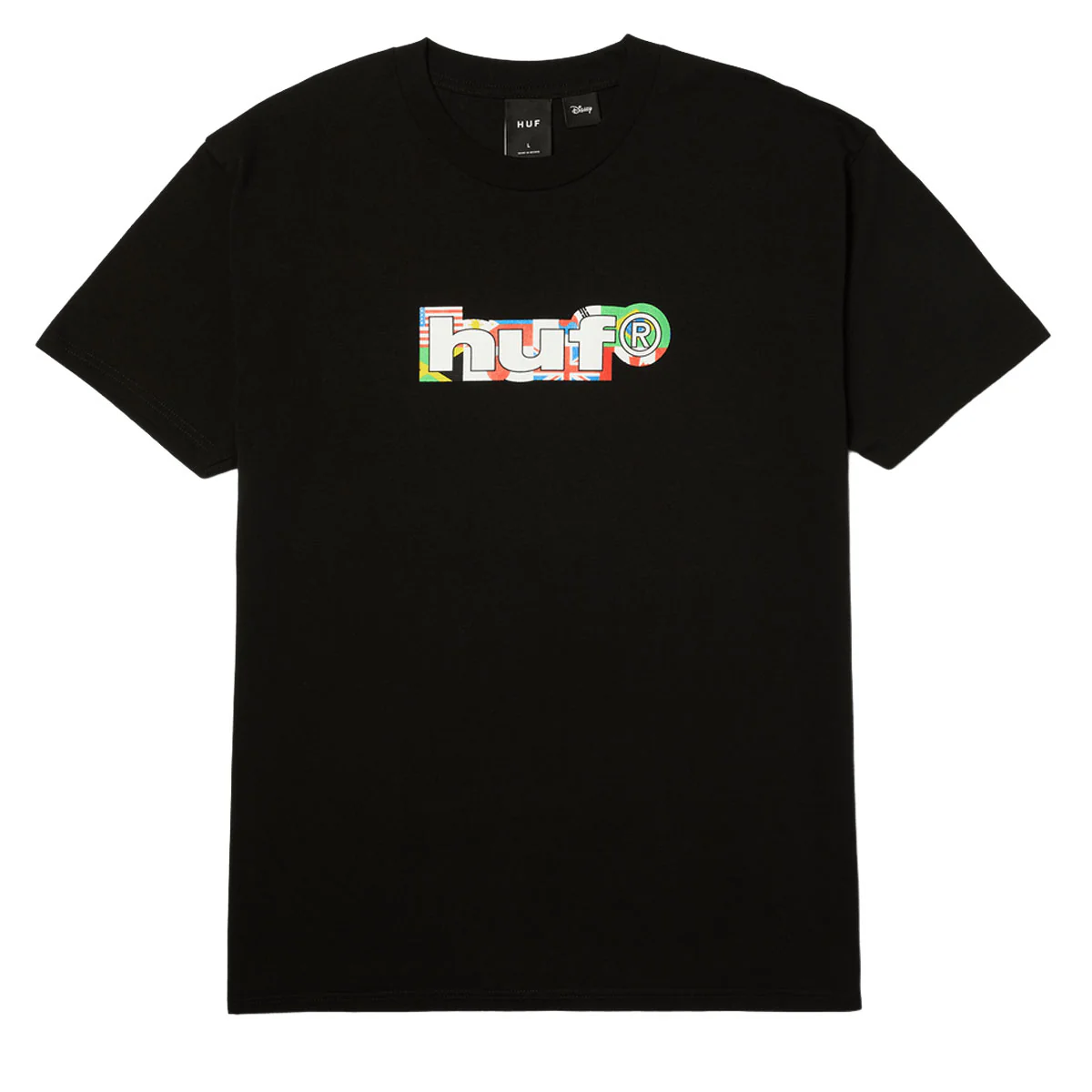 HUF x Mickey Mouse World Tour Silhouette T-Shirt - Black - Image 2