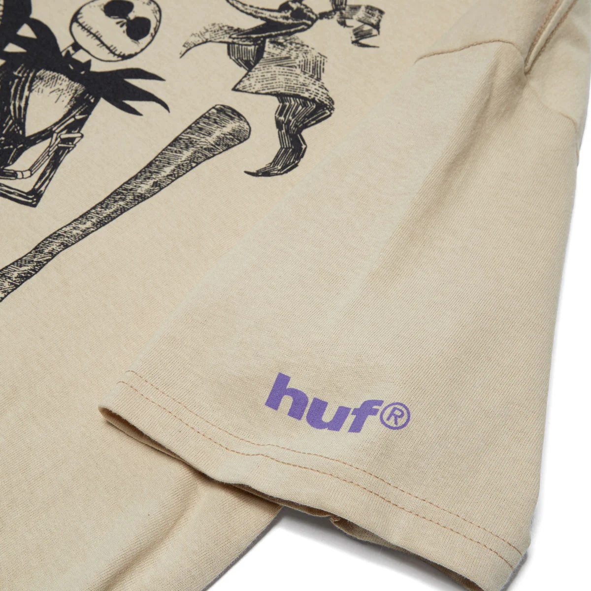 HUF x Nightmare Before Christmas Cast T-Shirt - Sand - Image 3