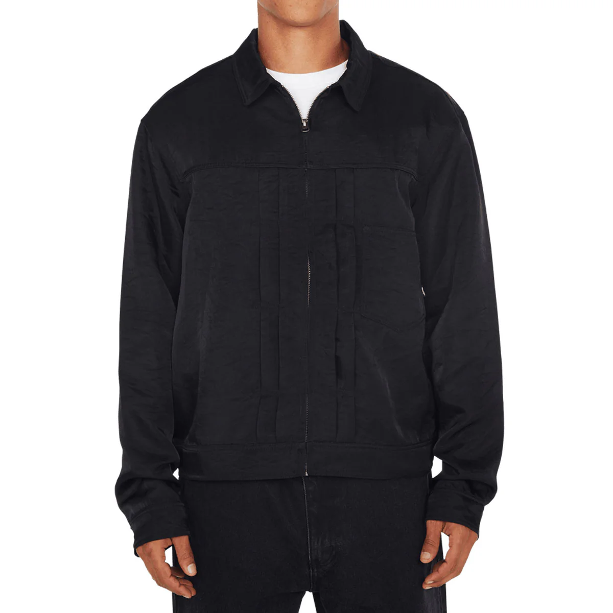 HUF x Thrasher Trucker Jacket - Black - Image 2