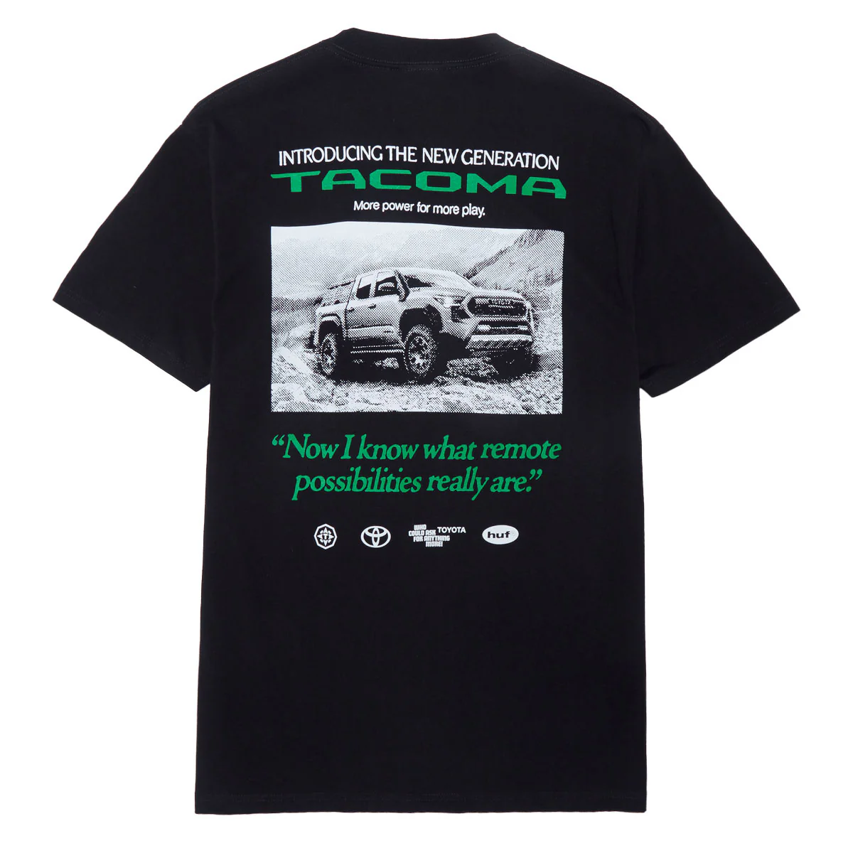 HUF x Toyota Trailhunter New Generation T-Shirt - Black - Image 2