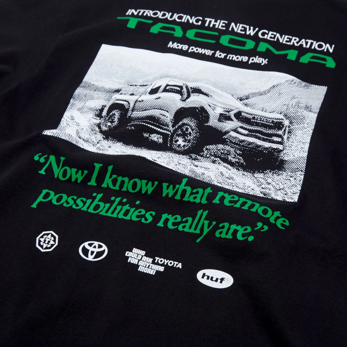 HUF x Toyota Trailhunter New Generation T-Shirt - Black - Image 4
