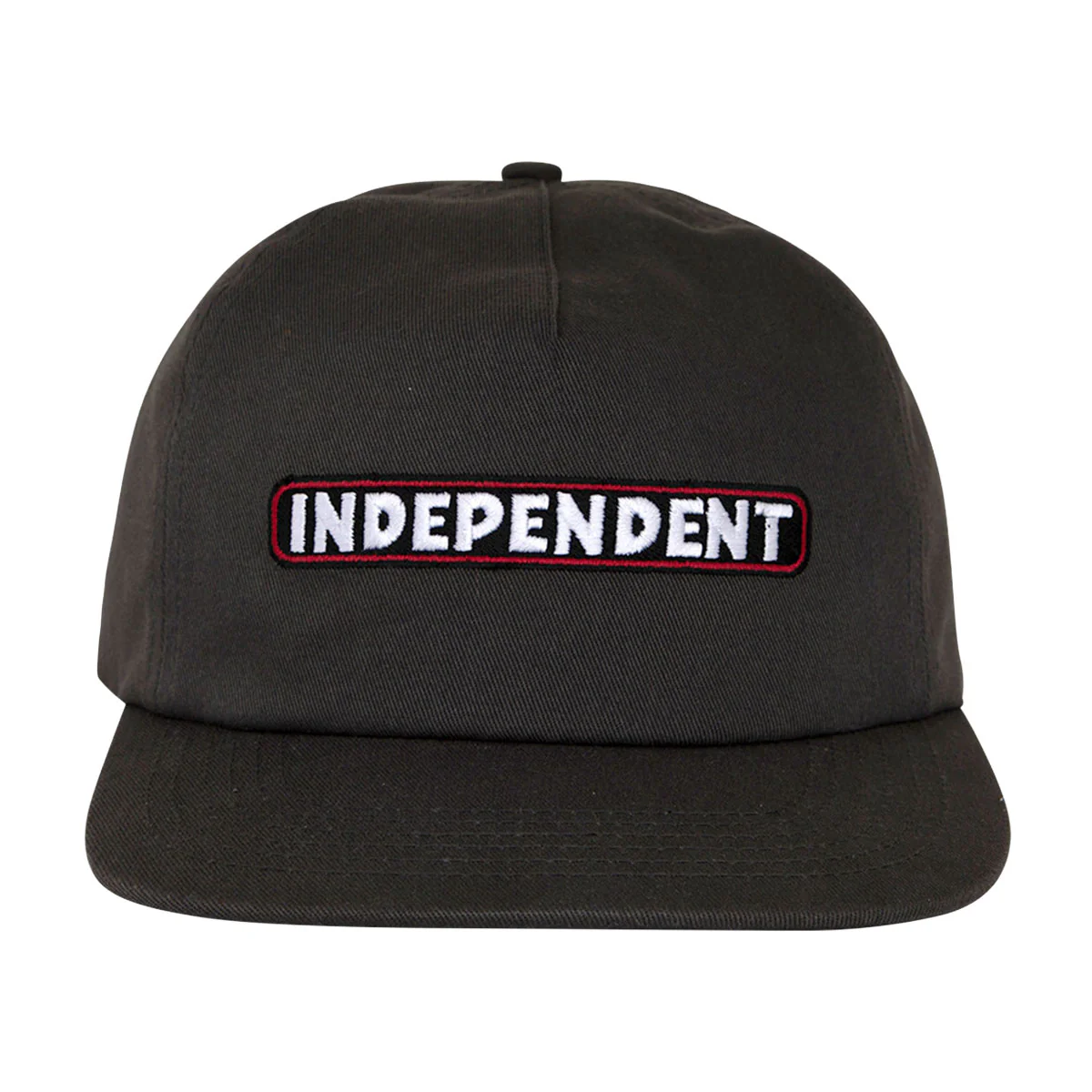Independent Bar Logo Snapback Hat - Charcoal - Image 2