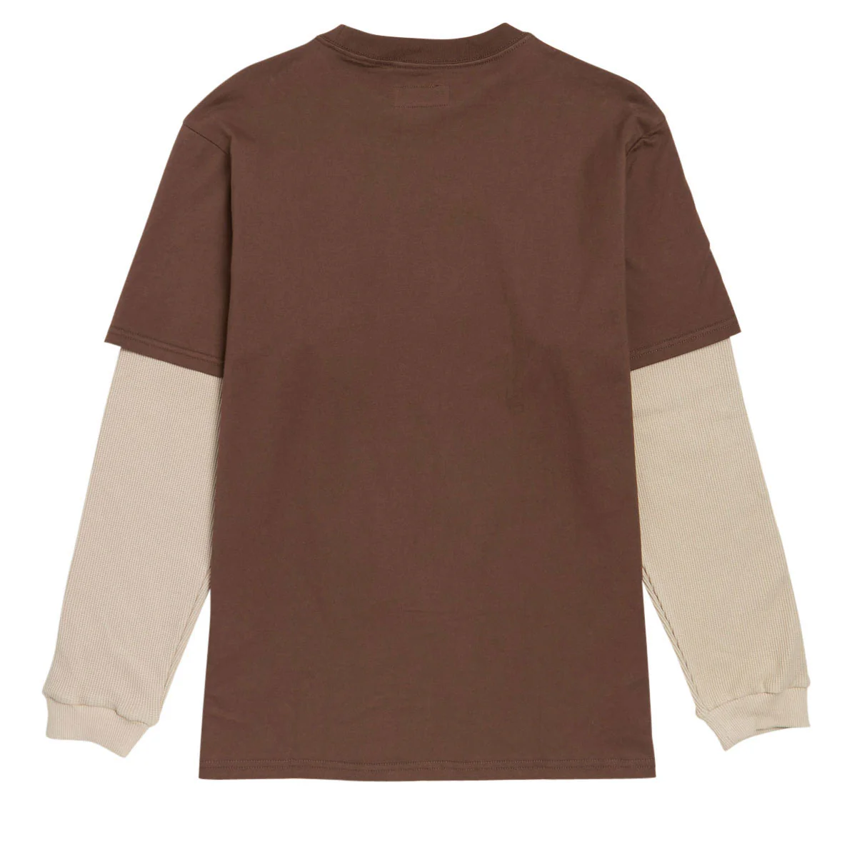 Independent Bar Logo Thermal 2Fer Long Sleeve Shirt - Chocolate/Sand - Image 4