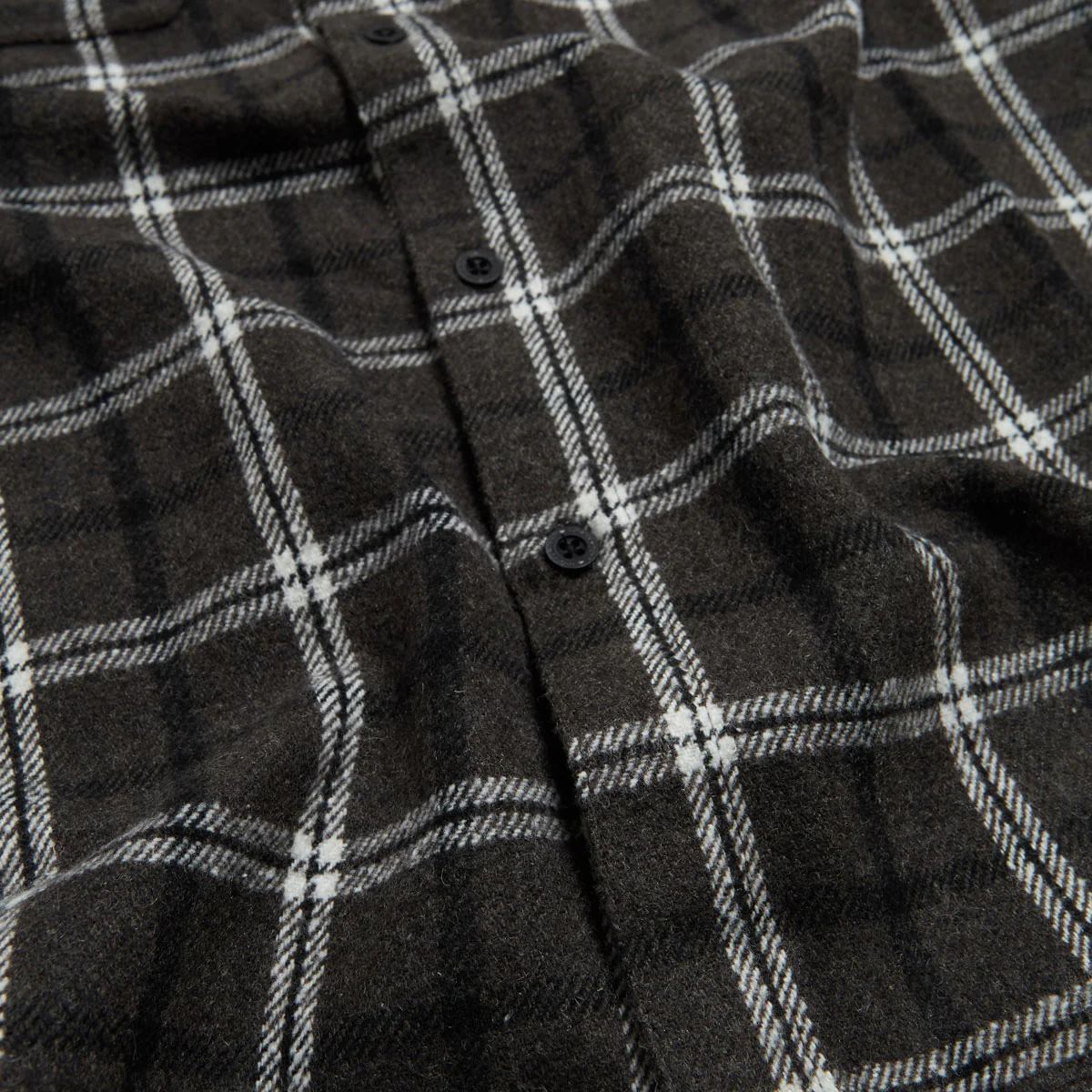 Independent Belmont Long Sleeve Flannel Shirt - Black/White - Image 4