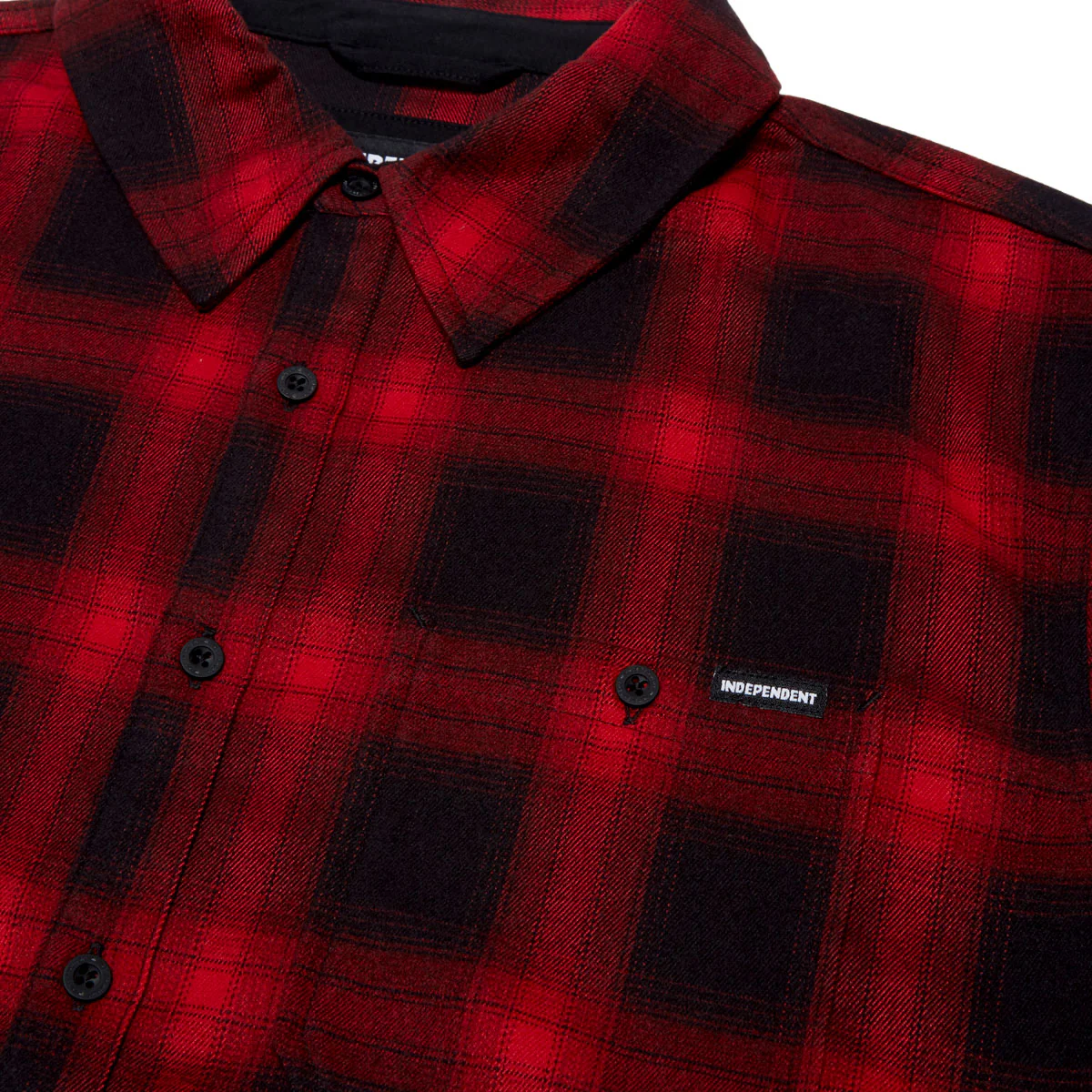 Independent Belmont Shirt - Black/Red - Image 3