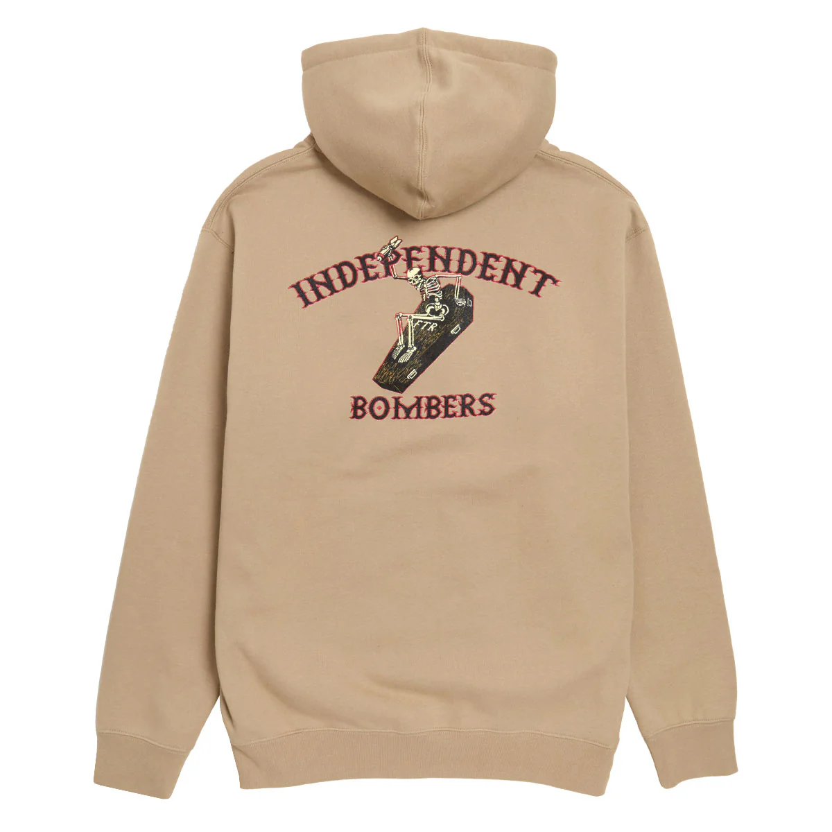 Independent Bombers Zip Hoodie - Sandstone - Image 2