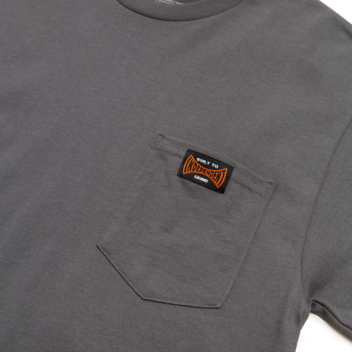 Independent Built To Grind Pocket T-Shirt - Charcoal - Image 2