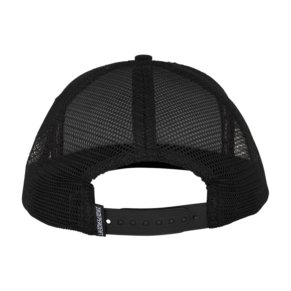 Independent Dressen Skull Rose Snapback Hat - White/Black - Image 3