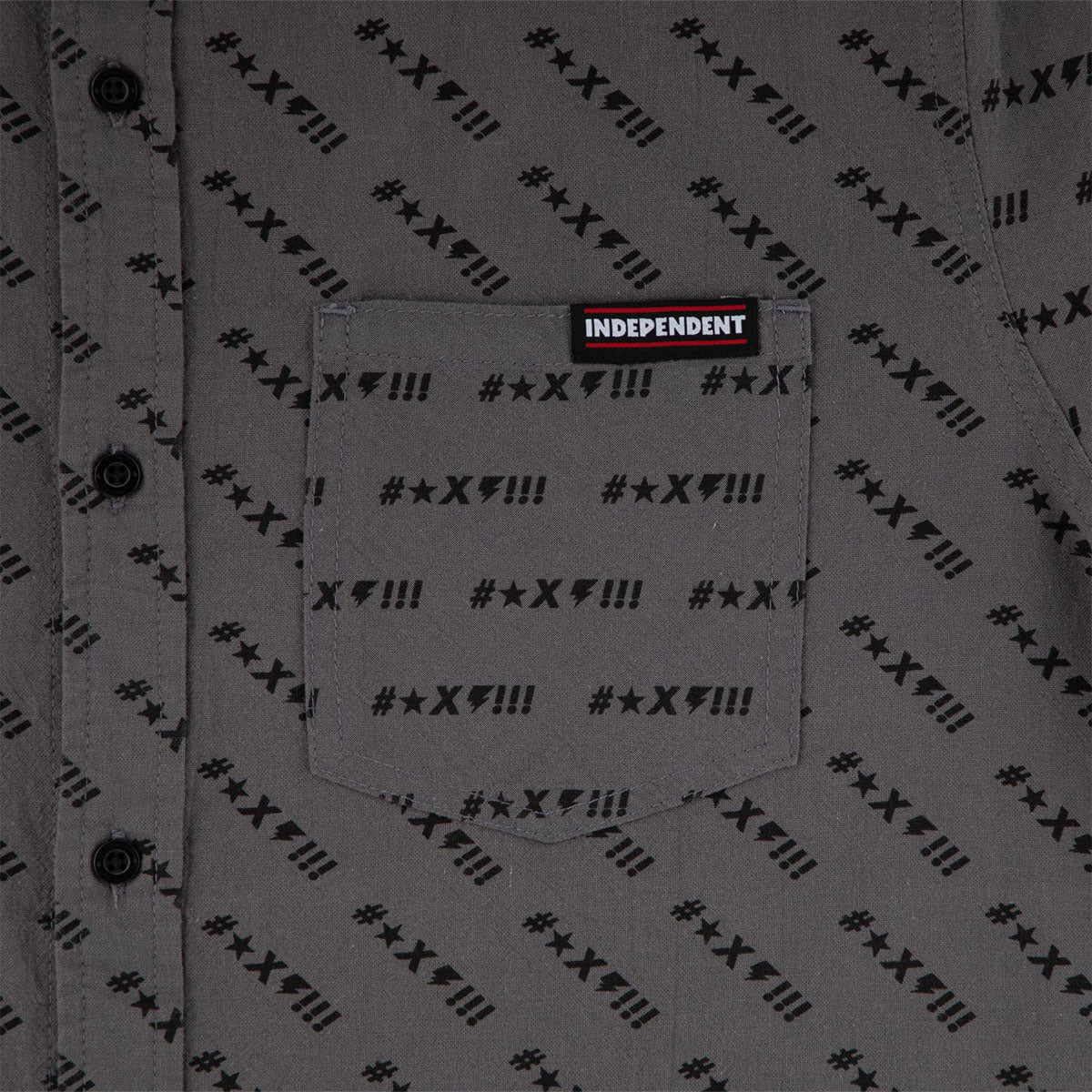 Independent Exclamation Party Shirt - Smoke Grey - Image 3