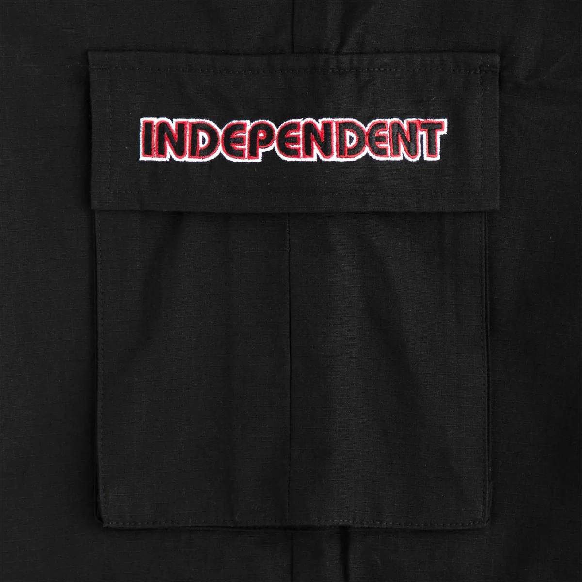 Independent Groundwork Cargo Pants - Black Ripstop - Image 3