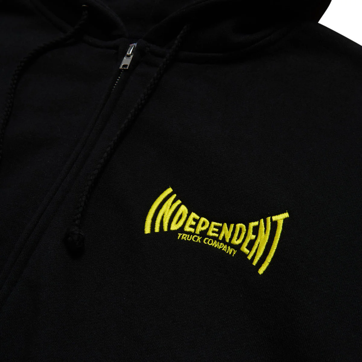 Independent Manufactured Span Zip Up Hoodie - Black - Image 3