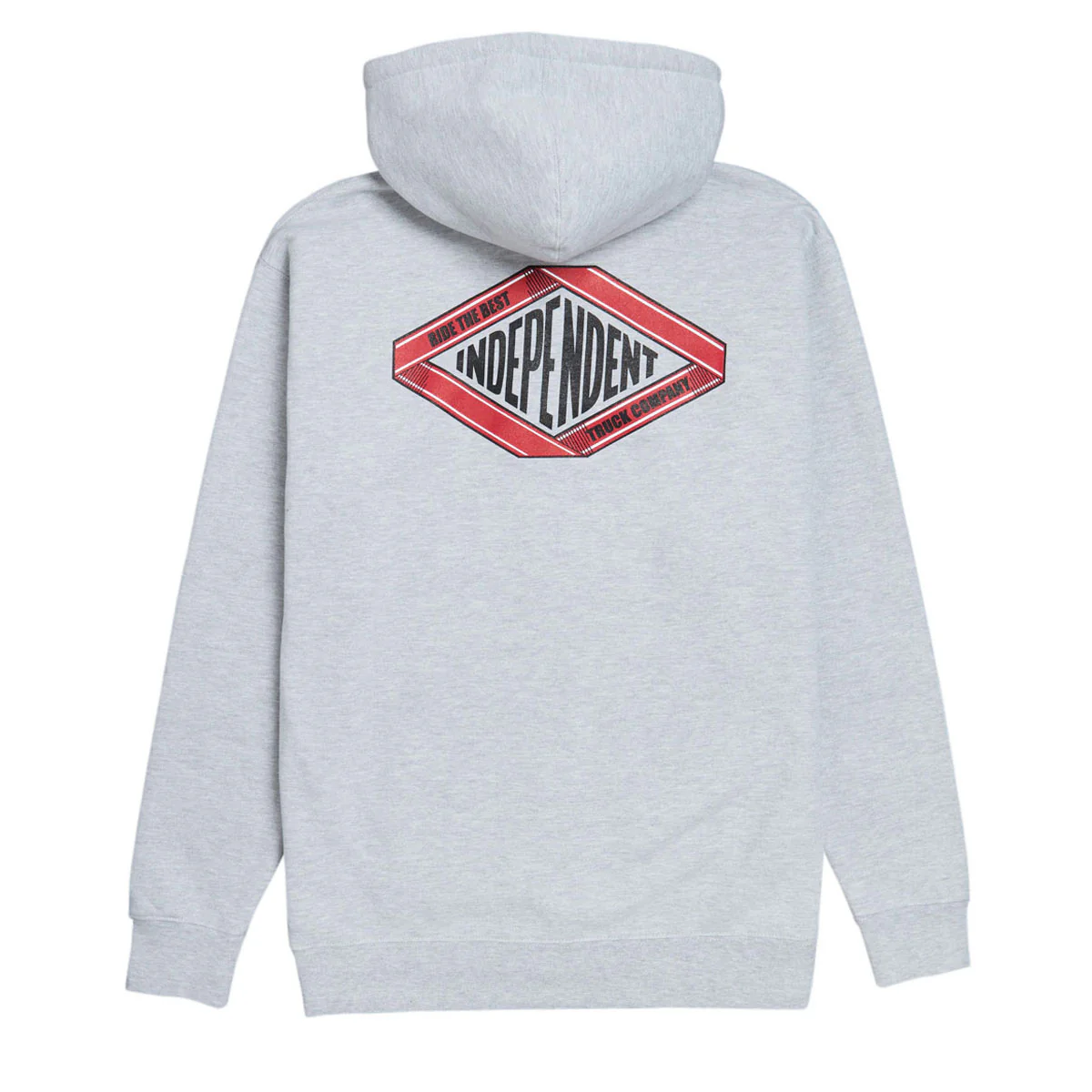 Independent Scroll 2 Zip Hoodie - Grey Heather - Image 2