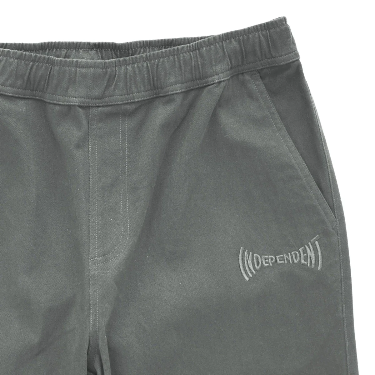 Independent Span Elastic Waist Pants - Slate - Image 3