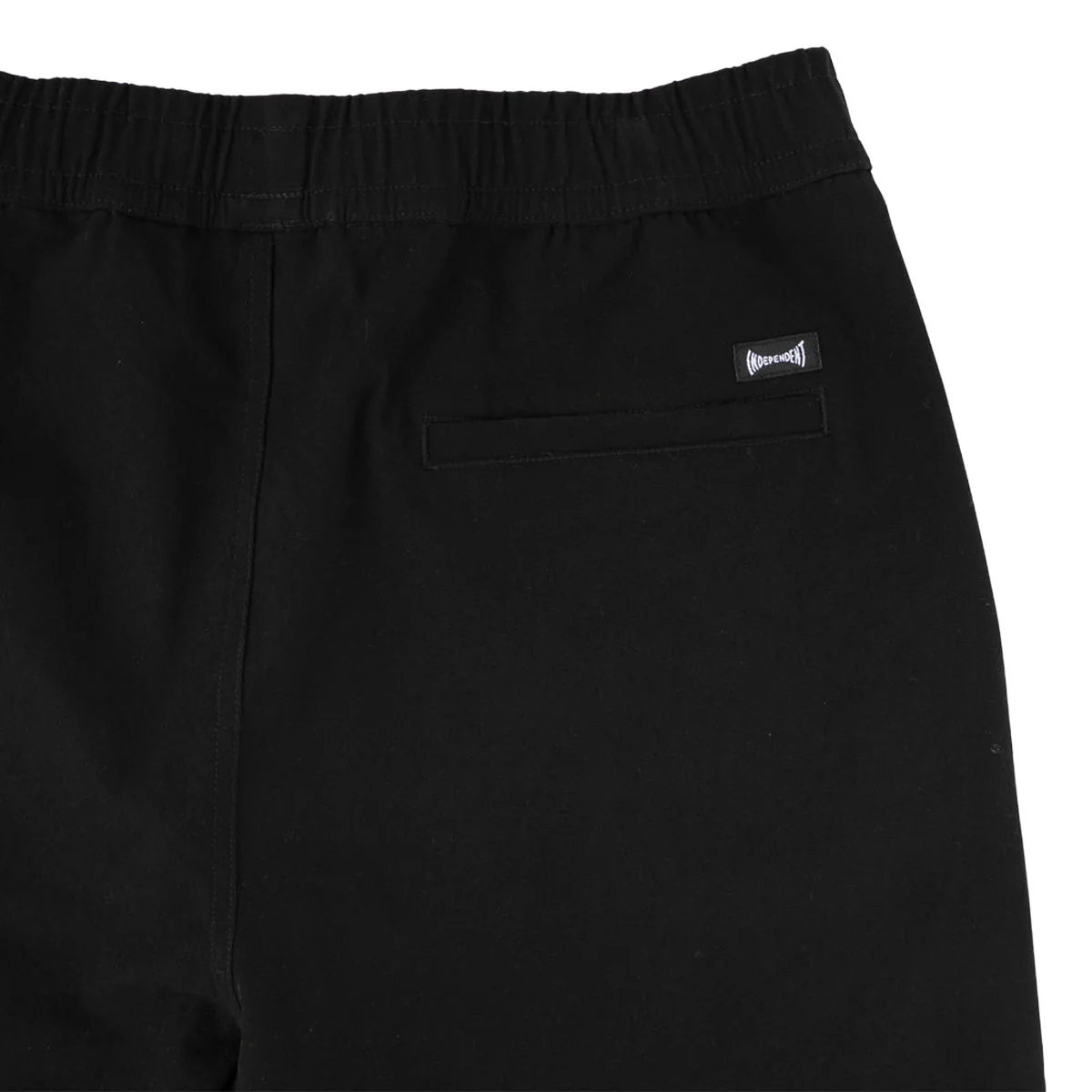 Independent Span Elastic Waist Shorts - Black/Black - Image 4