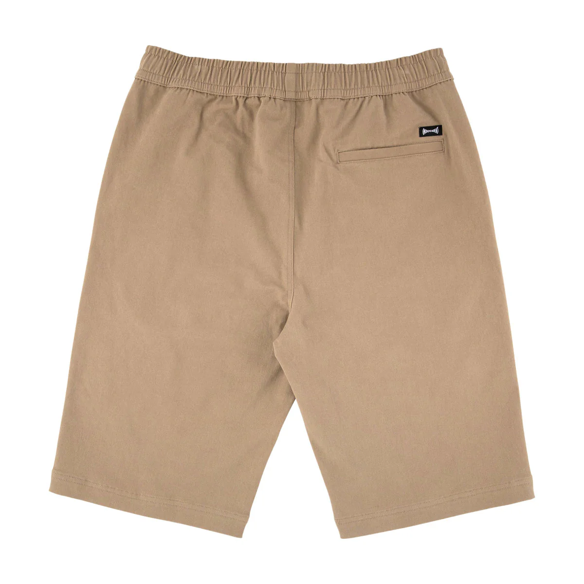 Independent Span Elastic Waist Shorts - Khaki - Image 2
